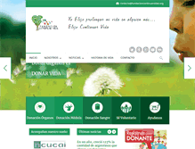 Tablet Screenshot of fundacioncontinuarvidas.org